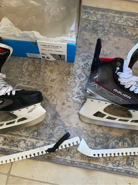 Bauer Vapor Inline Hockey Skates - Black, Gray & Red. Men size 10 shoe size 8.5